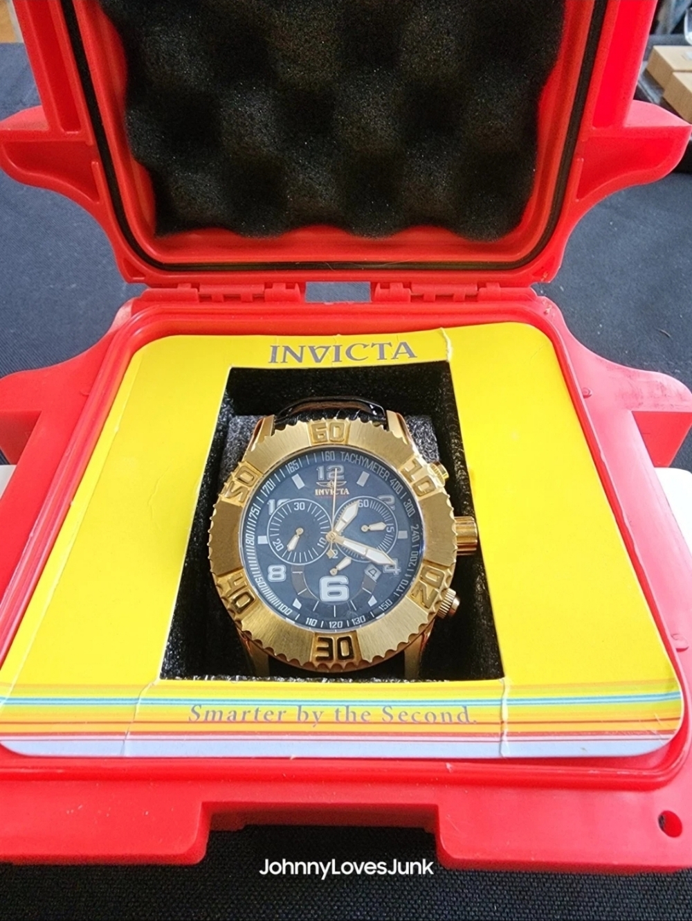 Invicta Men's Seaspider 15244 Watch Display Box Included Leather Band Works